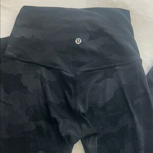 lululemon athletica Black Camo Leggings